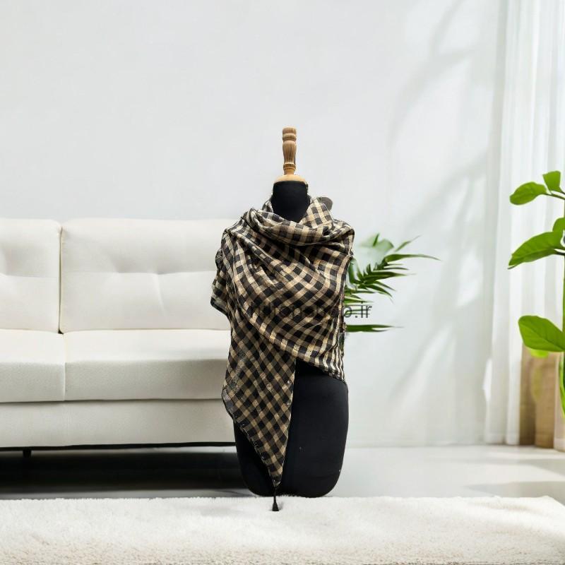 روسری قواره بزرگ چهارخانه